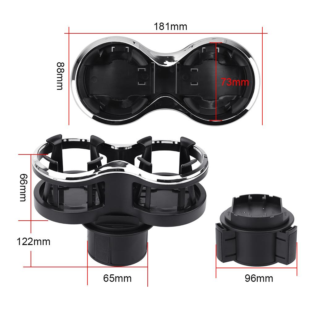 Car-styling Glasses Phone Organizer Car Mounted Glass Rack Tea Cup Stand Bracket Car Cup Holder Dual Drinking Bottle Holder