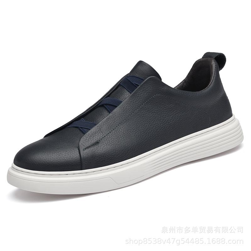 Популярная мужская и женская обувь на плоской подошве белого цвета в Европе, универсальные кеды из коровьей кожи первого слоя, удобный спортивный и повседневный стиль leat