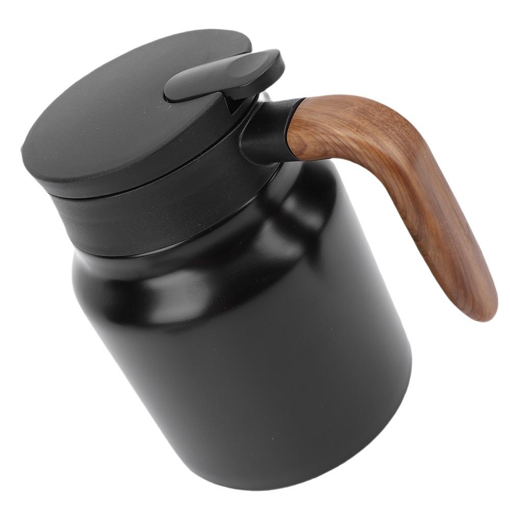 Stainless Steel Vacuum Insulated Tea Pot 1000ml Capacity Thermal Beverage Pitcher Office Use