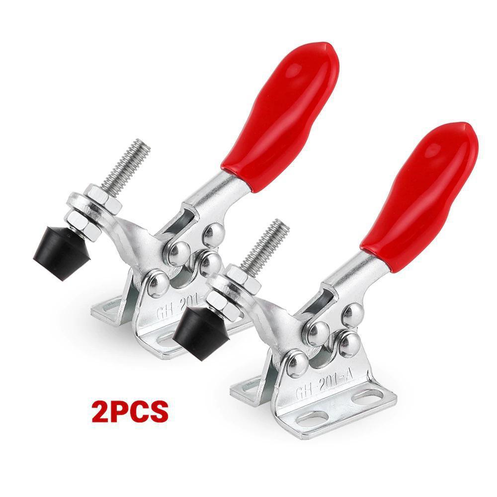 4/2/1Pcs Metal Horizontal Quick Release Hand Tool Toggle Clamp for Fixing Workpiece