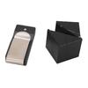 Pool Cue Chalk Holder Aluminum Alloy Flip Cover Chalk Box with Back Clip for Standard Chalks Black