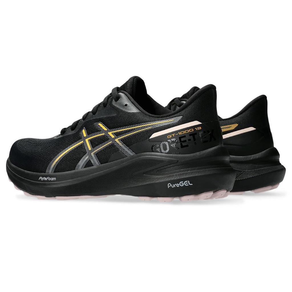 Asics 13 Беговые кроссовки GT-1000 Gore-Tex, женские, черно-оранжевые, 24.5 (1012B661)