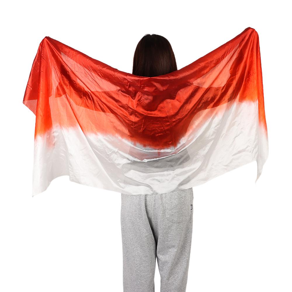 Long Belly Dance Veils Gradient Color Dancing Scarf Turban Hijabs Latin Belly Dance Shawls