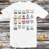 230 Gsm 100% Cotton Funny Car Dash Icons T Shirt Parody Cool Gift For Him Dashboard Warning Lights Mens Womens Top Tee B257