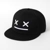 Хлопковая Бейсболка с Вышивкой Смайлика Унисекс с Прямым Козырьком Snapback Кепка Повседневная Уличная Спортивная Мода Хип-Хоп Стритвир Подарок