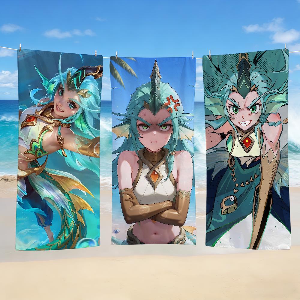 Полотенце Текстиль M-Mobile L-Legends Kalea Халат Bang Пляж Быстросохнущий Bang Легкий Портативный Кемпинг Бассейн Путешествие