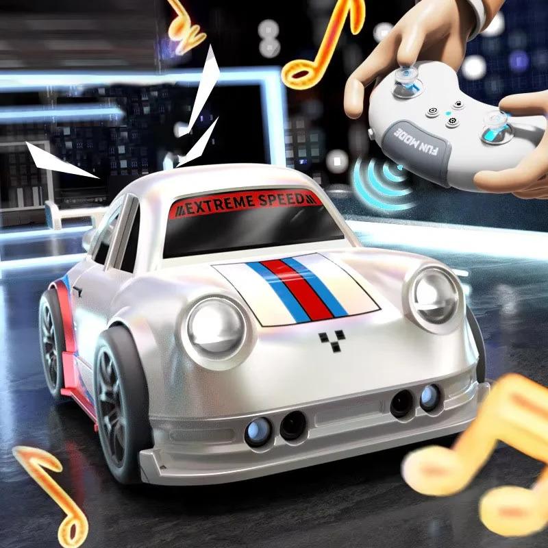 non-toxic 2.4G mini RC smart drift car with lights and sounds multi-function remote control suitable for indoor/outdoor entertainment