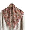 Flower Floral Print Silk Scarf Thin Square Handkerchief All-match Printed Scarves  Beach
