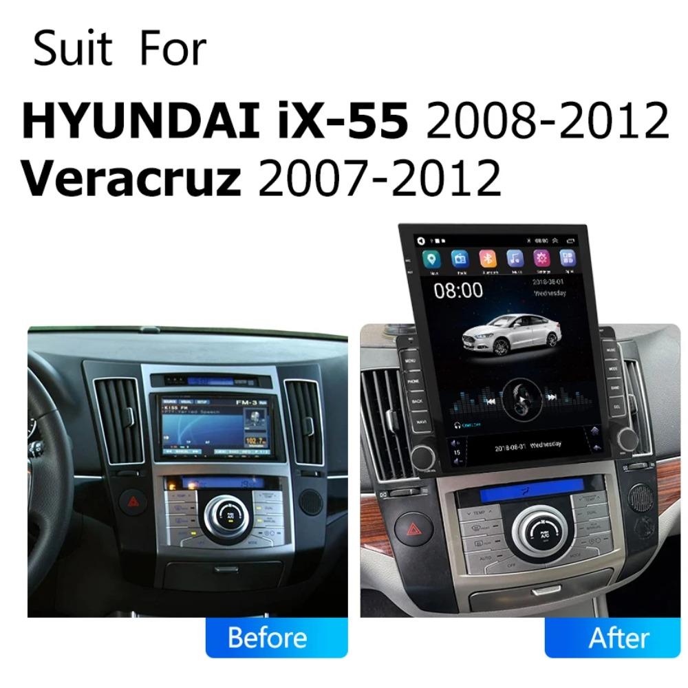 9,7-дюймовый вертикальный экран Tesla Android автомобильное радио для HYUNDAI iX-55 2008-2012 Veracruz 2007-2012 + GPS-навигатор