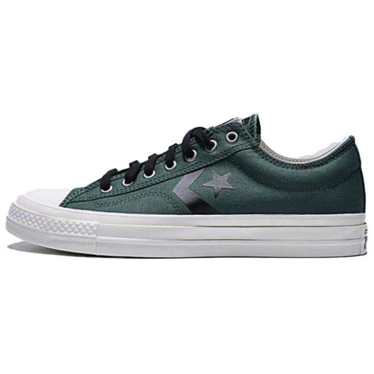 Converse Cons Сезонные Удобные Универсальные Прочные Низкие Кеды для Скейтбординга Мужские Кроссовки Зеленые A13247C