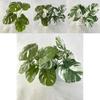 Faux Monstera Leaf 7 Heads Realistic Greenery For Wedding Photography Props