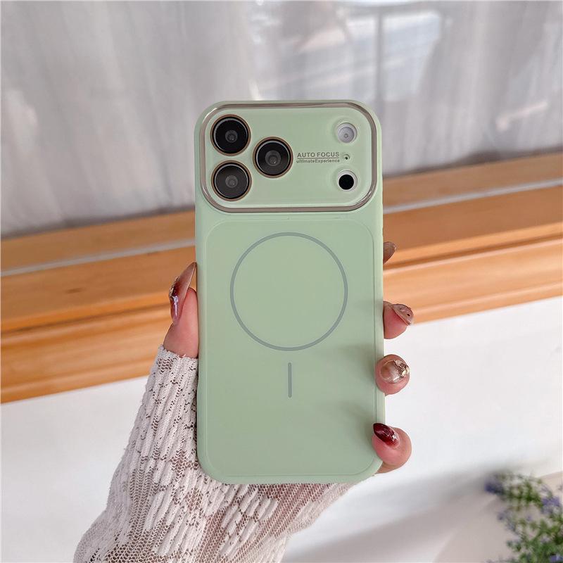 Премиальный Магнитный Чехол из Жидкого Силикона для iPhone 16/17 Pro Max - Защита от Падений