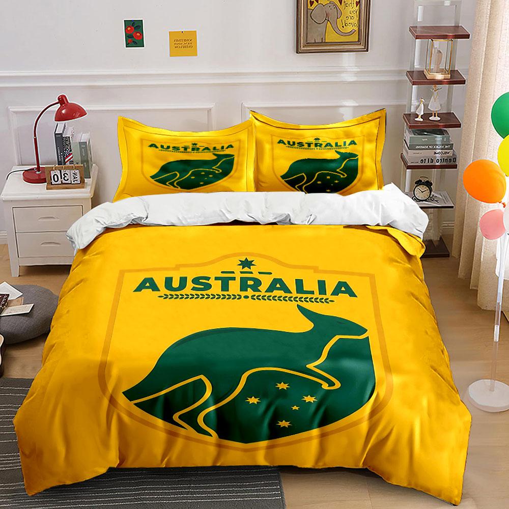 Australia Kangaroo Bedding Set Bedding Duvet Cover Set Duvet Cover Pillowcases (1 * Duvet Cover 2 * Pillowcases, without duvet insert)