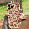 Чехол для телефона: 2D плоский, подходит для защитного чехла iPhone 18 17 16 15 14 13 12 Pro, украшение для телефона, вишневый бант, идеальный для Рождества и Хэллоуина