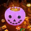 Halloween Candy Bucket High Space Bright Colors Easy To Carry Pumpkin Shaped Gift Snack Box Festive Supplies