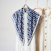 Summer atmosphere wearing headscarf twill silk simulation silk cool diagonal scarf cashew print women's triangle silk scarf