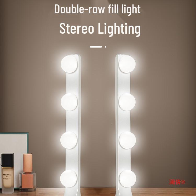 Streamer Desktop Fill Light: Double Row LED for Professional Live Room, Video Background, and Atmosphere.