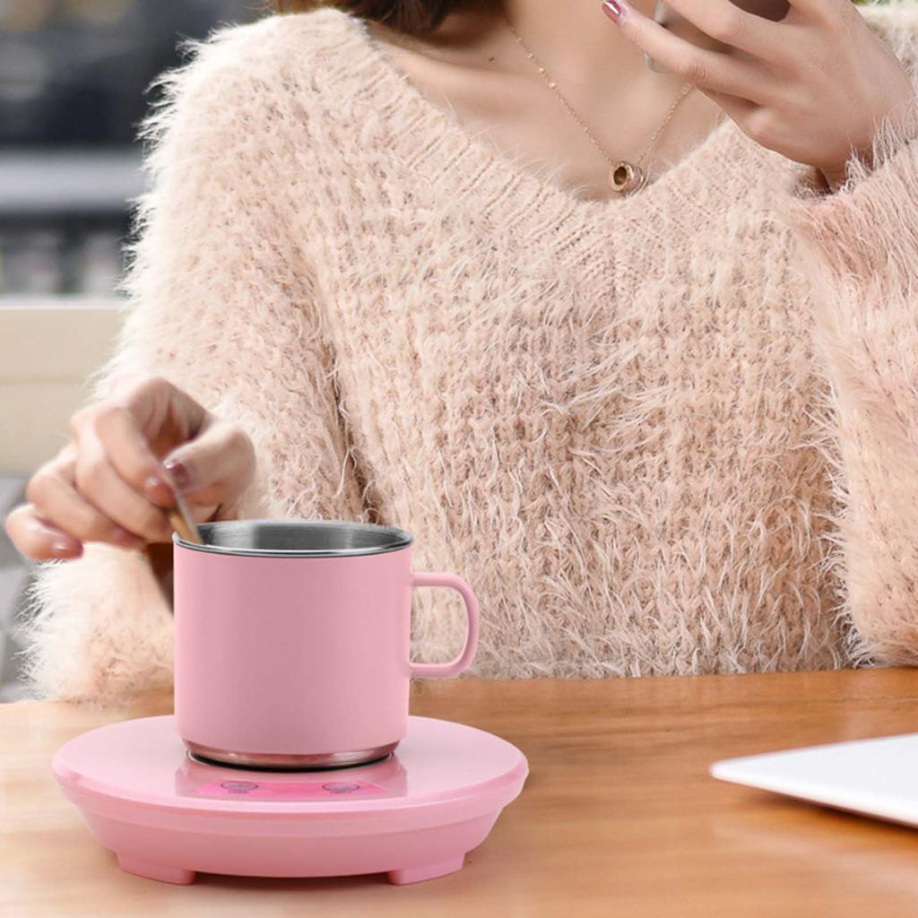 Heating and Cooling Coaster Coffee Tea Beverage Cans Cooler & Warmer for Office Tea Coffee Heater