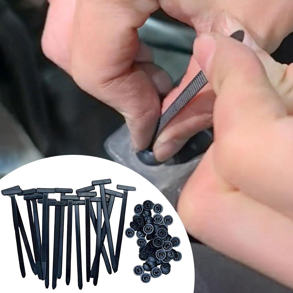 10-200pcs Self-Locking Plastic Nylon Tie Black Fastening Strap Cable-Tie-Set Universal Cable Tie Buckle Fastening Strap