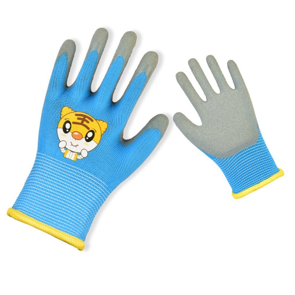 Durable Garden Work Gloves Breathable Children Protective Glove Kid Gardening Gloves  Planting Work