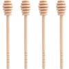4 Pcs Wooden Honey Mixing Stirrer Honey Dipper Sticks Honey Comb Stick Honey Spoon Collecting Dispensing Drizzling Jam