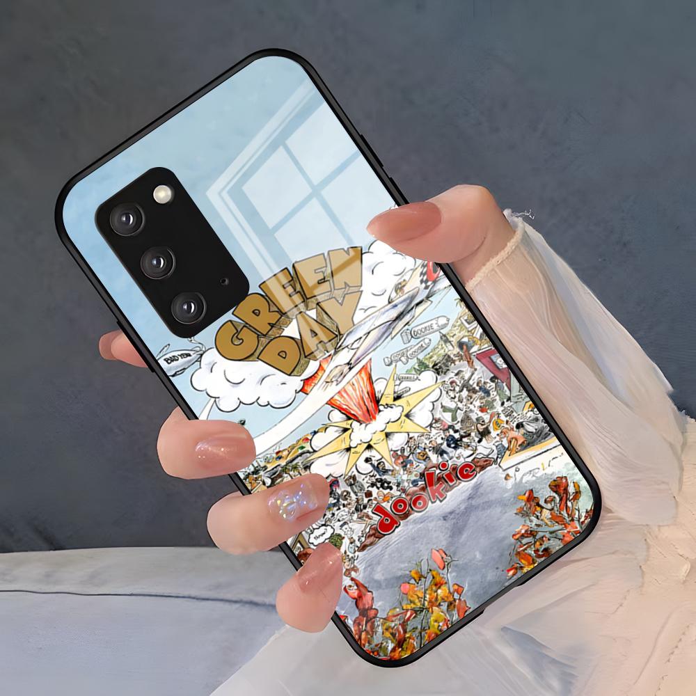 Чехол для телефона Green Day Для Samsung S26 S25 Plus S20 S20 Plus S22 Ultra S23 FE S21 Plus S21 Ultra Стеклянная крышка