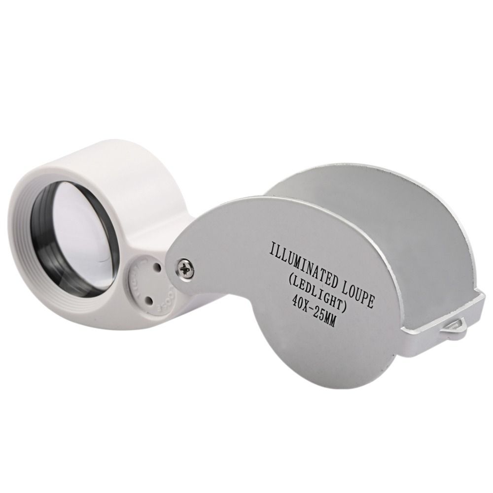 Folding 40X Magnifying Glass Handheld Foldable Magnifier Mini   Jewelry