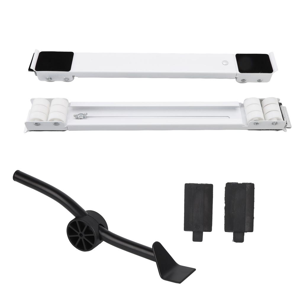 Universal Appliances Pulley Bracket 300KG Load Bearing Retractable Moving Rollers Base with Pry Bar