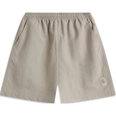 Li Ning Sports Lifestyle Series China Color Series Solid Mid-Waist Waterproof Loose Direct-Leg Sports Shorts Men shorts Dusty-Gray AKSU513-10