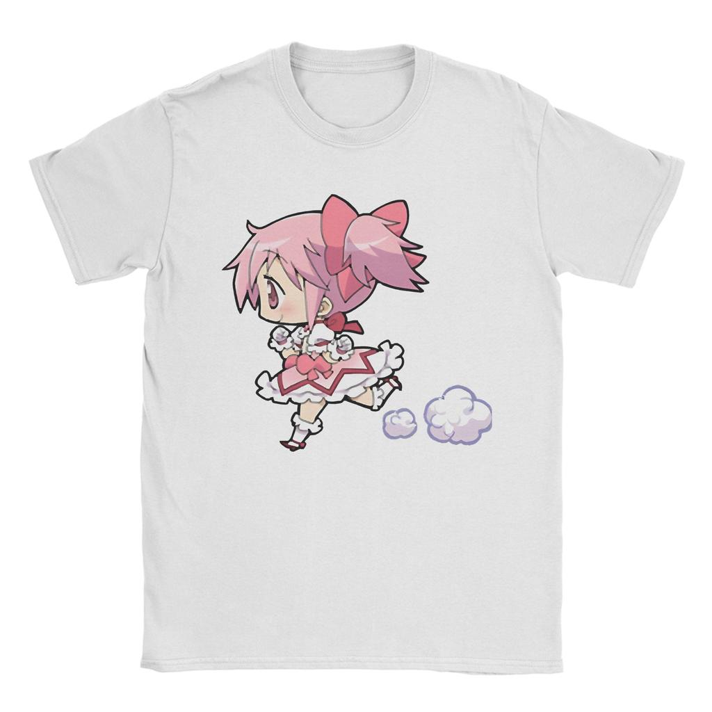 Новинка Puella Magi Madoka Magica Аниме (2) Футболка унисекс хлопковая с коротким рукавом с круглым вырезом летняя одежда