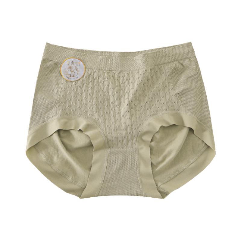 Женское антибактериальное нижнее белье с высокой талией, облегающее живот, бесшовное дышащее треугольное нижнее белье