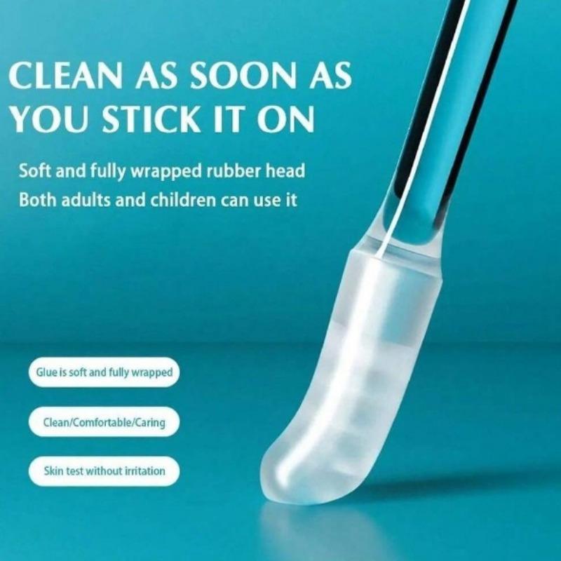 24 шт. Маленькие/большие одноразовые липкие ватные палочки для ушей, липкий очиститель для ушей, мягкий силиконовый инструмент для удаления ушной серы, устройство для удаления ушной серы