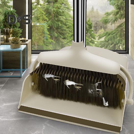 2 шт./комплект с длинной ручкой, набор совков, самоочищающаяся комнатная метла для уборки пола, набор совков с мягкой щетиной