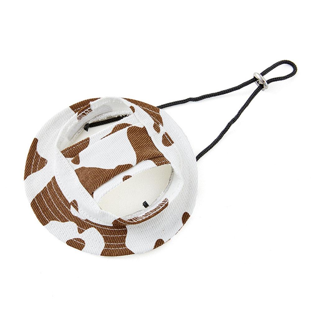 Повседневная шапка для собак, круглая шапка для собак с отверстиями для ушей для щенков, для ухода за домашними животными, нарядная шапка, летняя парусиновая кепка для собак, козырек для мопса