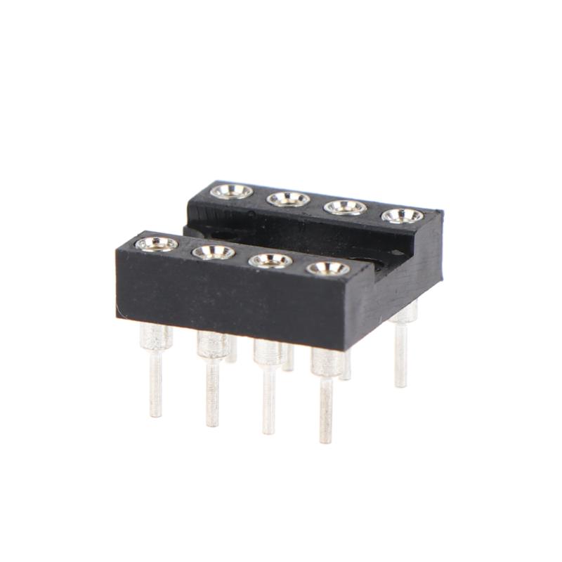 Original 8 Pin 8Pin 8P Round Hole Dip Ic Sockets Adaptor Solder Type Dip-8 Round Ic Socket