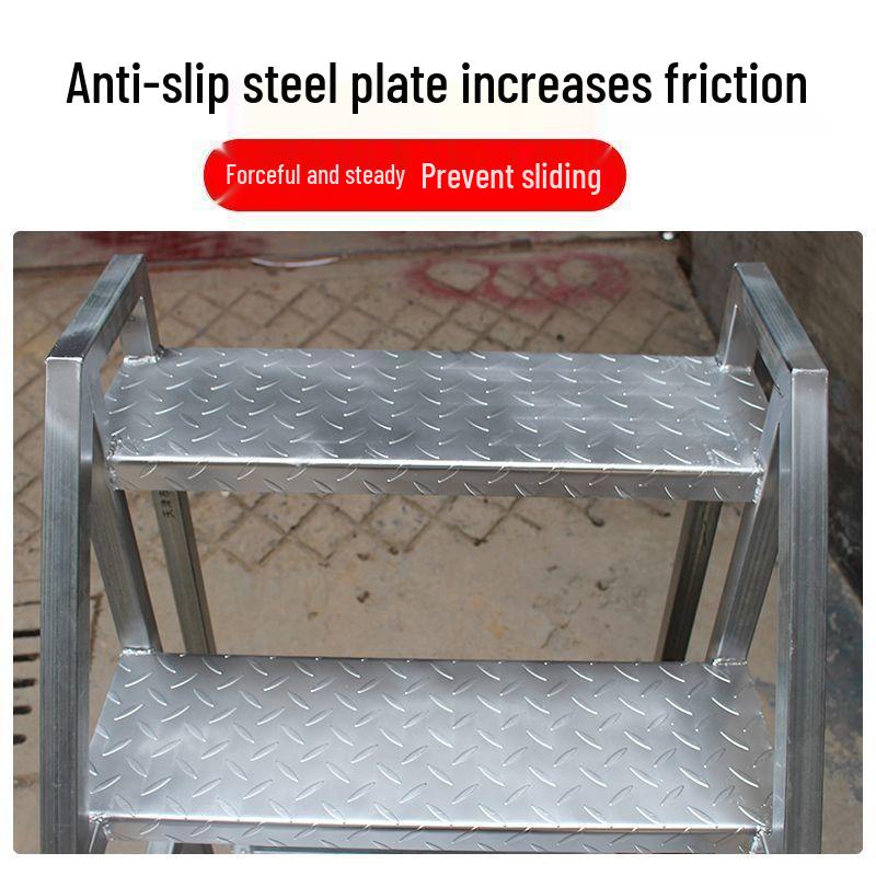Промышленная трехступенчатая стремянка с поручнем для дома, склада и наружного использования
