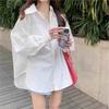 Korean Long Sleeve White Shirt Women Spring And Autumn Casual Loose Woman Blouse Office Lady 2023 Fashion Elegant Shirts 29288