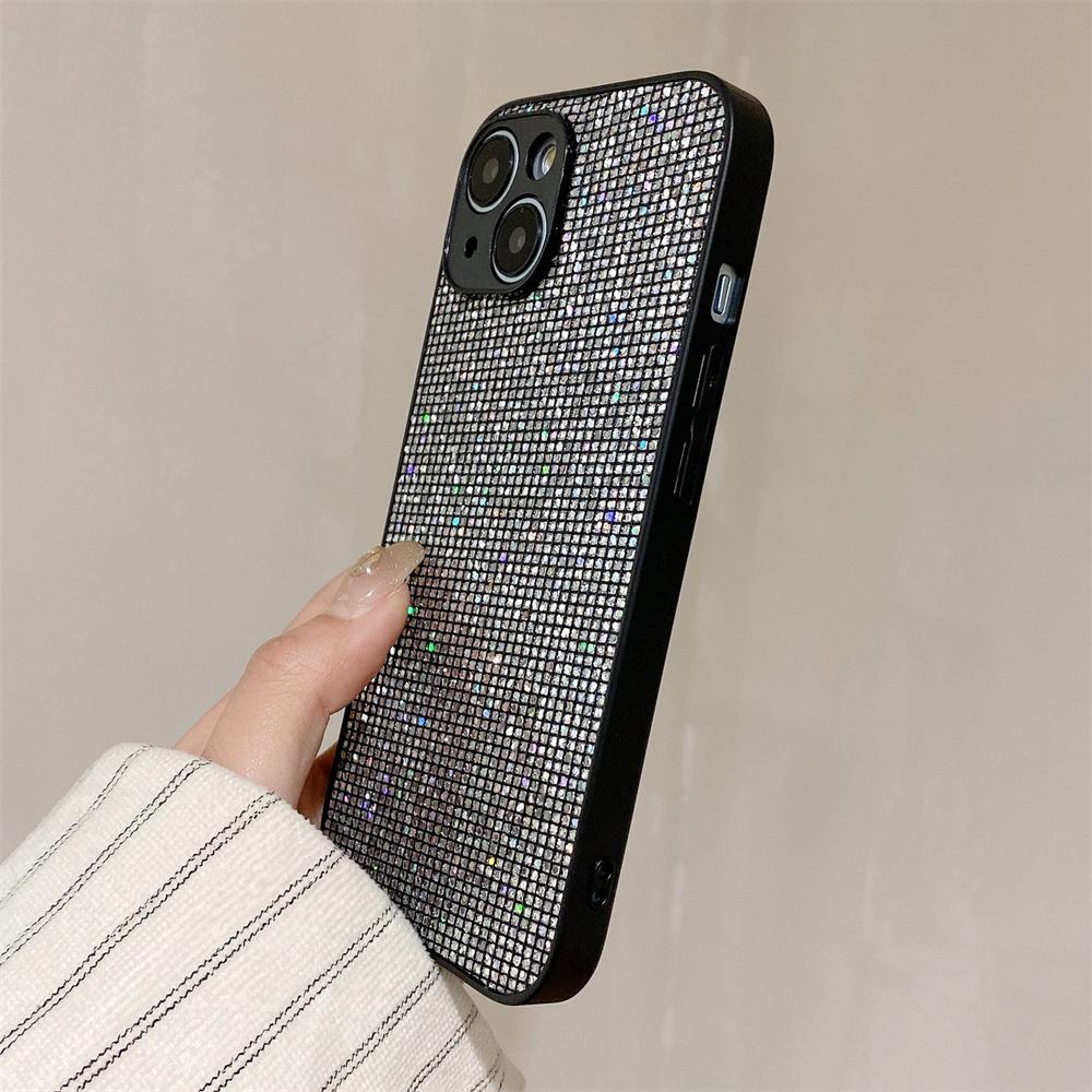Блестящий чехол со стразами, блестками и пайетками для iPhone 15 11 12 13 14 Pro Max X XS XR 8 7 Plus, противоударный бампер