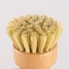 Outdoor Picnic BBQ Pan Pot Washing Brush Beech Wood Handle Dish Scrub Brushes Sisal Bristles Brush