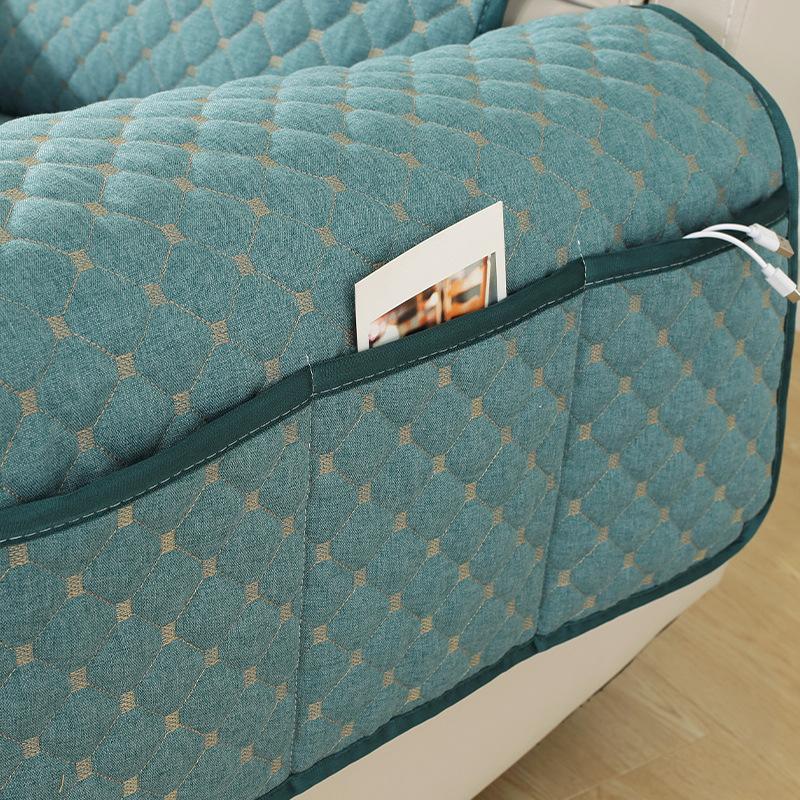 Simple Linen Sofa Cushion Four Seasons Single Manicure Sofa Cover Integrated Cover Cloth