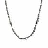 Titanium Steel Mobius Spliced Broken Silver Necklace for Men, Simple and High-End Feel, Versatile and Non-Fading, Autumn and Winter Sweater Chain