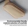 PU Leather Sun Visor Glasses Clip Anti-scratch Ticket Card Clamp  Auto Interior Accessories