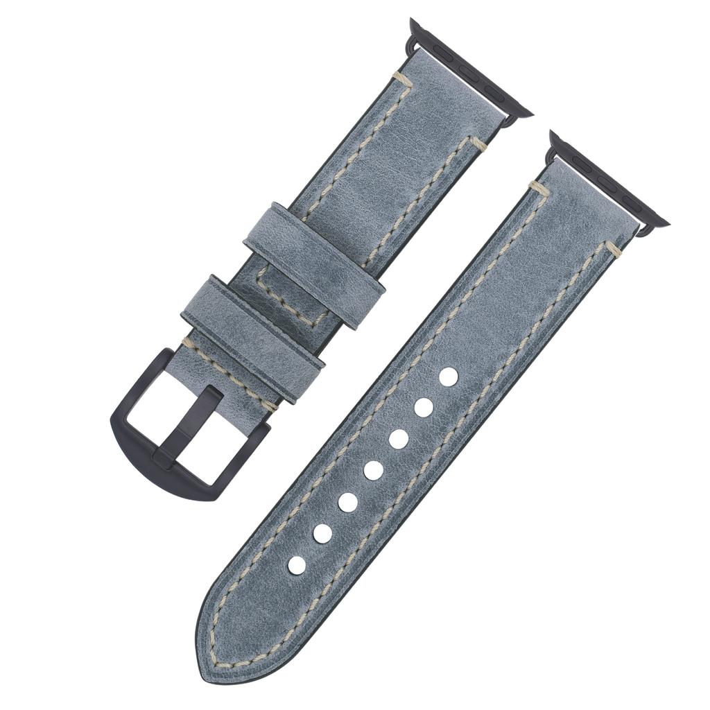 Подходит для Apple S7 Watch Apple Iwatch Ремешок Первый слой Кожа Crazy Horse Пряжка-булавка Watch8 Ремешок для часов