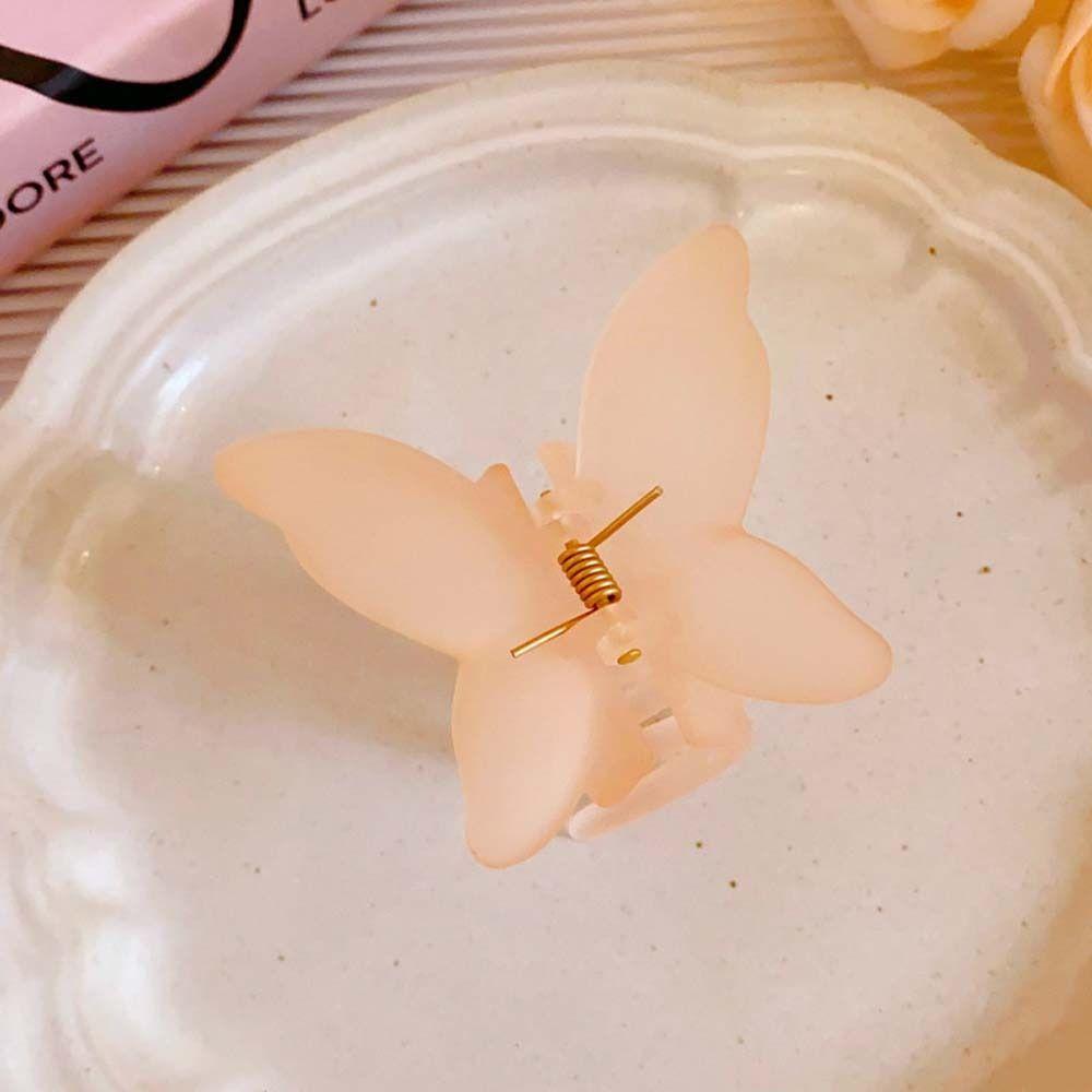 Заколка-клипса Бабочка Заколка для волос Акриловая заколка для волос Большая заколка-акула Матовая заколка-краб для волос с бабочкой Девочки