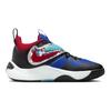 Nike Team Hustle D 11 Амортизация Дышащие Низкие Детские Баскетбольные Кроссовки Черно-Синие FJ1390-001