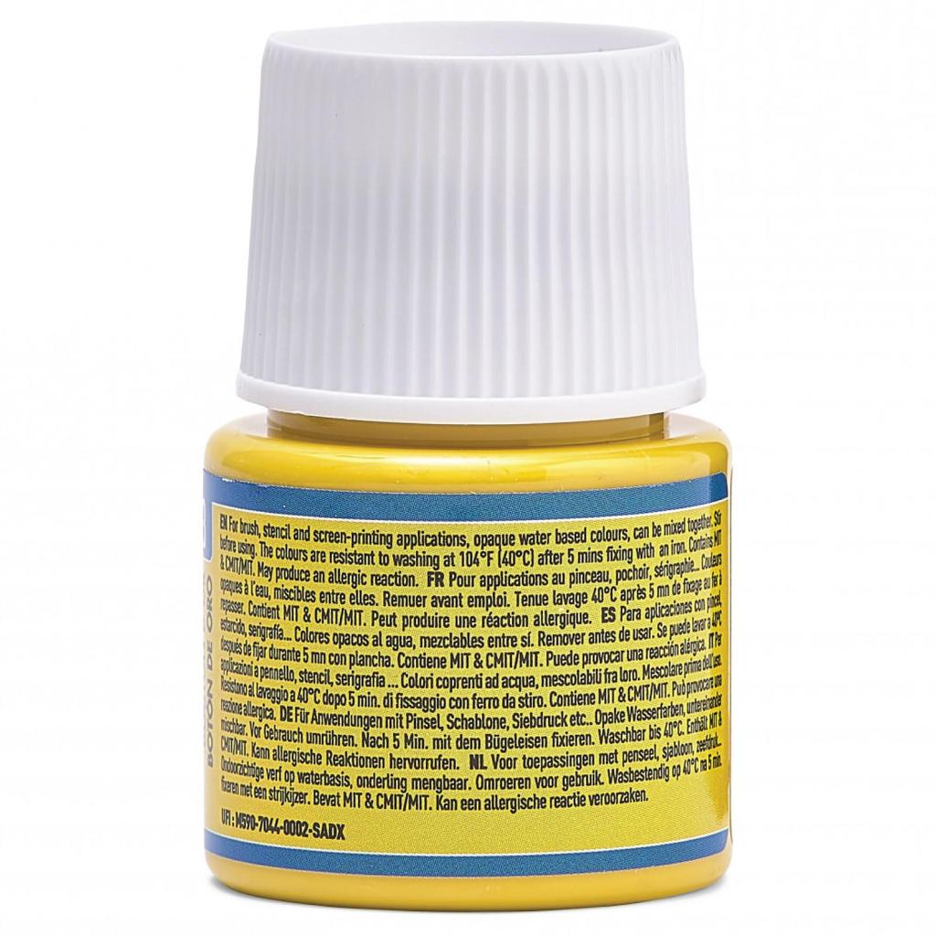 Pebeo Fabric Paint Can Paint On Dark Fabrics Seta Color Opaque Color 45ml Buttercup 13