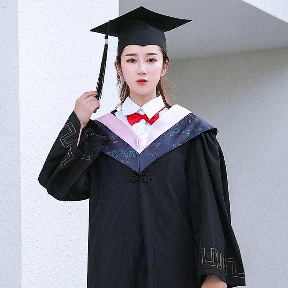 Церемония Поздравляем Выпускника Блеск Съемная Кисточка Комплект Мантии Выпускника Счастливого Выпускного Шляпа-конфедератка