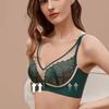 Ultra-thin Lace Bra Gathered Adjustable Underwear Shockproof Anti-glare Bra
