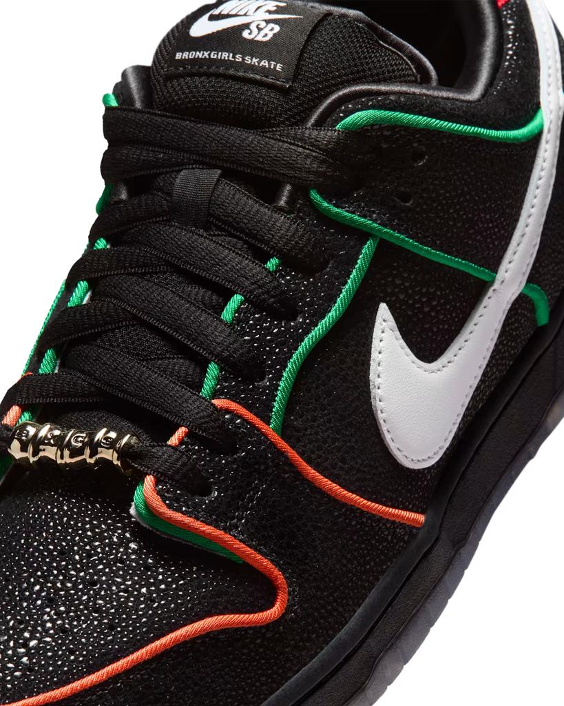 HV1664-001 Bronx Girls Skate Nike SB Dunk Low Pro Черный Challenge Red (Мужской)