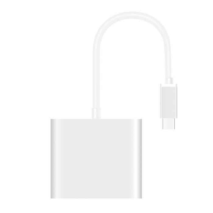 Адаптер USB-C 3 в 1 - Apple - USB 3.1 хаб - HDMI - Зарядное устройство - OTG